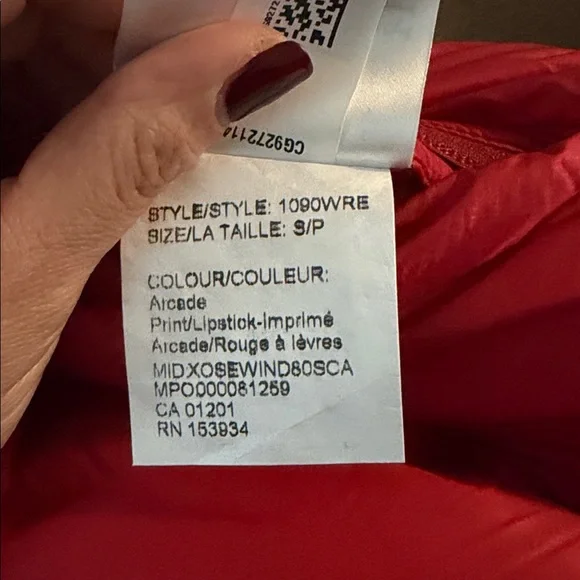 Canada Goose Red Puffer Reversible Jacket - Picture 6 of 6